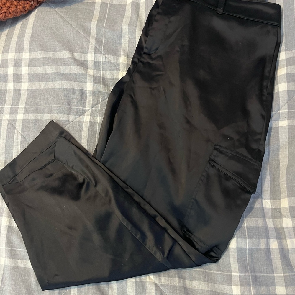 Torrid satin cargo pants